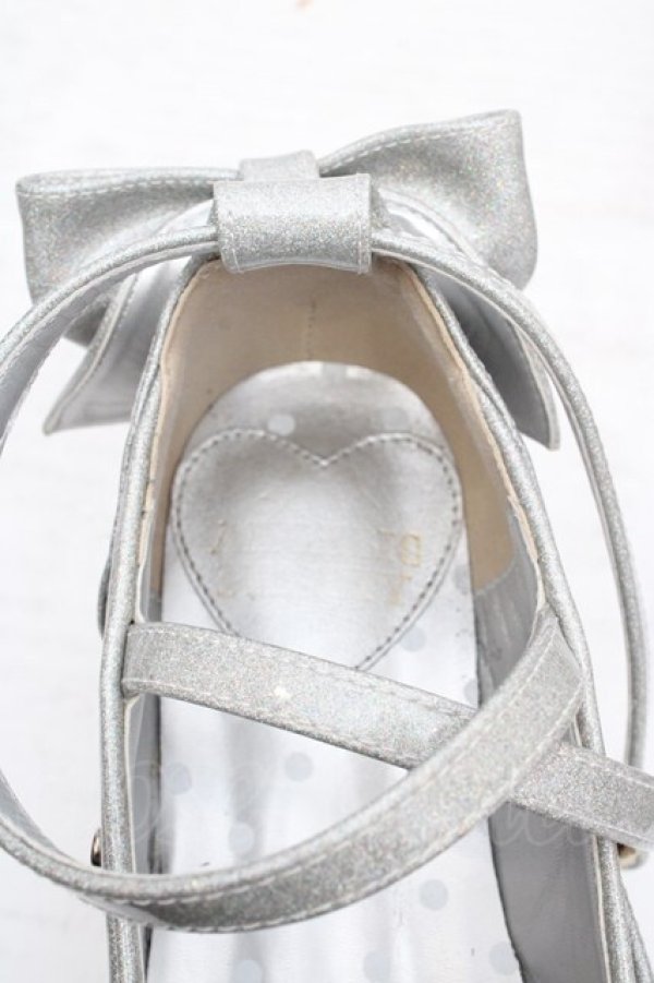 画像5: Angelic Pretty / Dreamy Twinkleシューズ M シルバーラメ O-26-03-27-1010-AP-SH-IG-OS (5)