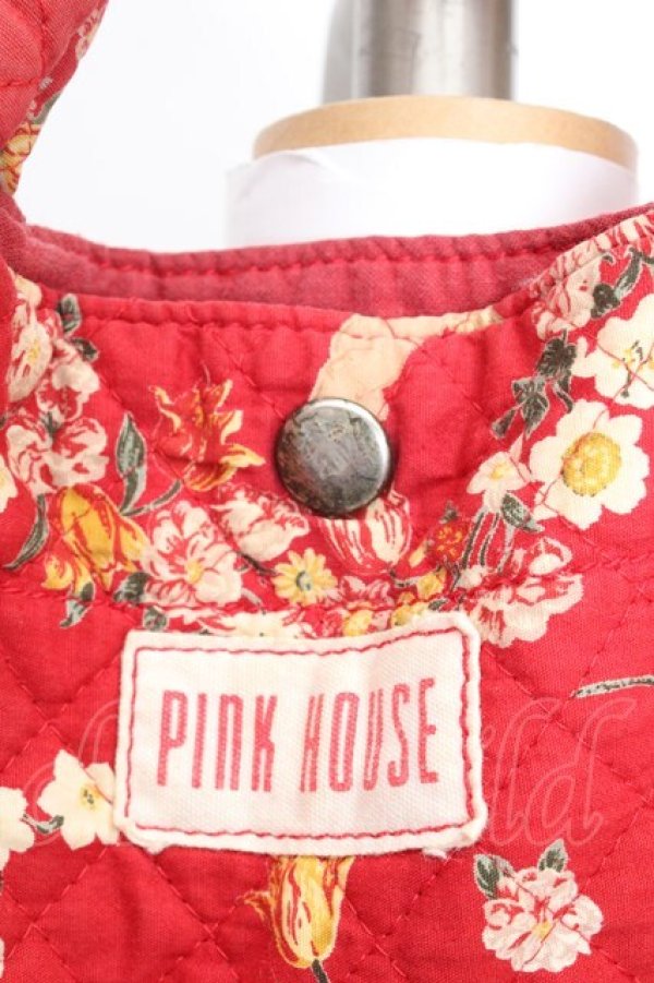 画像2: PINK HOUSE / 天使リース柄キルティングバッグ  アカ O-26-03-27-1012-LO-BG-OW-OS (2)