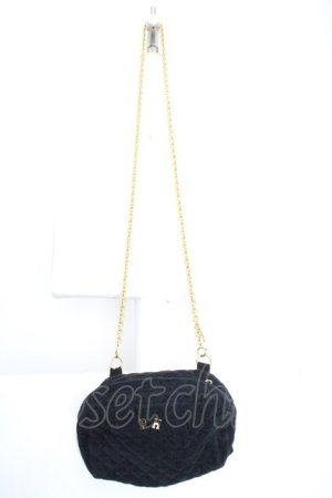 画像: PINK HOUSE / ゴールドチェーン使いキルティングポシェット  ブルー O-26-03-27-1014-LO-BG-OW-OS