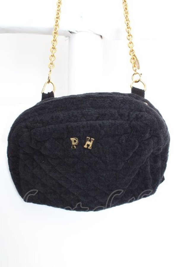 画像2: PINK HOUSE / ゴールドチェーン使いキルティングポシェット  ブルー O-26-03-27-1014-LO-BG-OW-OS (2)