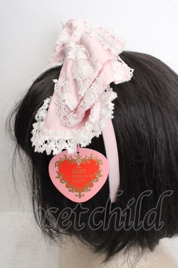 画像2: BABY,THE STARS SHINE BRIGHT / キャメロンカチューシャ（バーバリー）  ピンク O-26-03-27-1020-BA-AC-IG-OS (2)