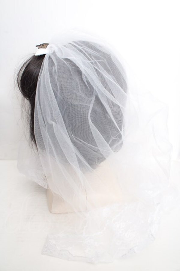 画像2: Estrellas / ロングヴェールマルチクリップ  ホワイト O-26-03-27-1022-EL-AC-IG-OS (2)