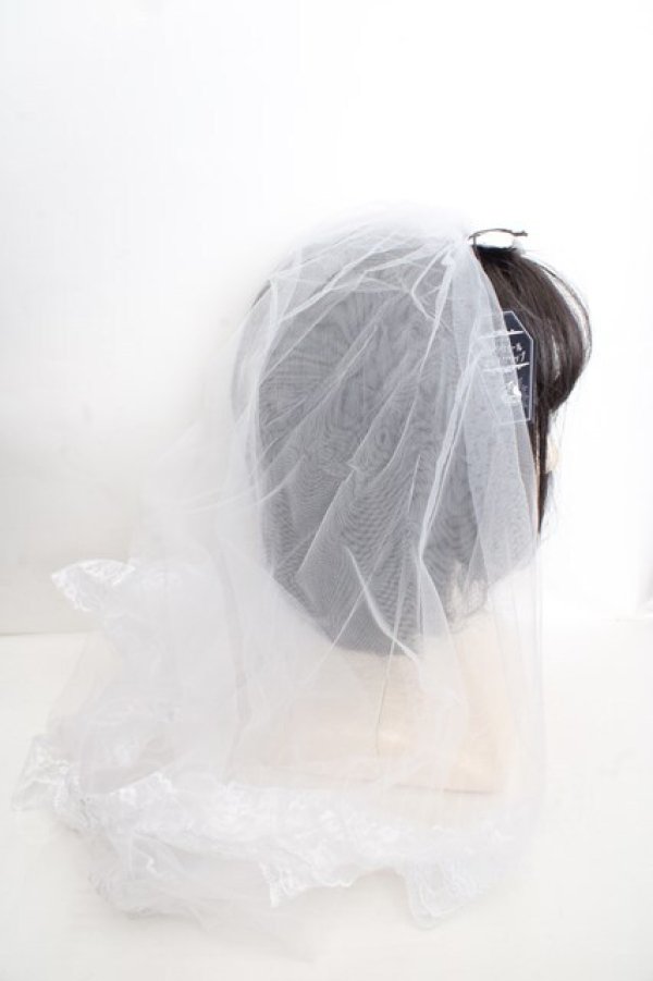 画像4: Estrellas / ロングヴェールマルチクリップ  ホワイト O-26-03-27-1022-EL-AC-IG-OS (4)