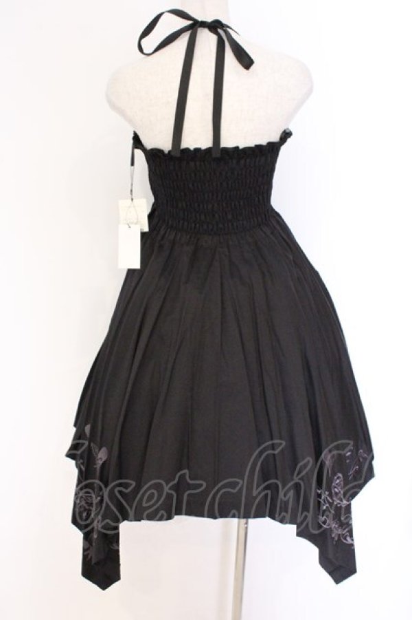 画像4: BPN / ハート刺繍シャーリングワンピース M ブラック O-26-03-27-063-GO-OP-OW-OS (4)