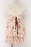 画像1: LIZ LISA / フラワーレースホルターミニワンピース F ピンクｘシロ O-26-03-27-065-LO-OP-YM-OS (1)