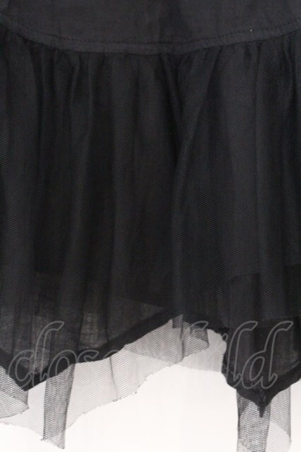 画像2: ALGONQUINS / インナーチュールスカート F ブラック O-26-03-27-012-AL-SK-IG-OS (2)