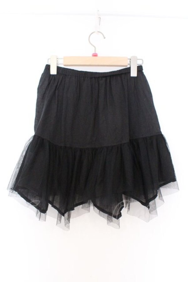 画像3: ALGONQUINS / インナーチュールスカート F ブラック O-26-03-27-012-AL-SK-IG-OS (3)