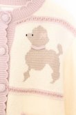 画像2: merry jenny / poodleニットカーディガン  オフシロ×ピンク O-26-03-27-013-LO-TO-IG-OS (2)
