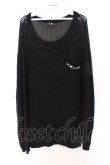 画像1: NieR Clothing / 胸ポケット付きメッシュニット【×××】  ブラック O-26-03-27-021-PU-TO-IG-OS (1)