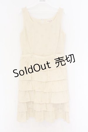 画像: Emily Temple cute / ドットウールワンピース  生成り O-26-03-27-025-ET-OP-IG-OS