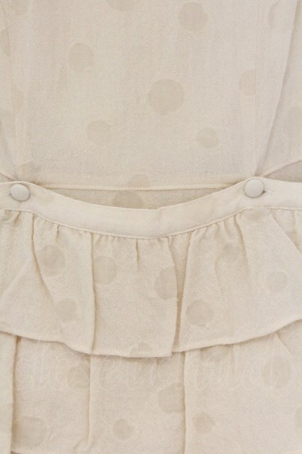 画像2: Emily Temple cute / ドットウールワンピース  生成り O-26-03-27-025-ET-OP-IG-OS (2)