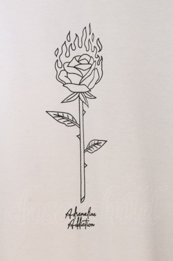 画像2: HELL CAT PUNKS / 切り替えアシメビッグTシャツ  ブラック×ホワイト O-26-03-27-003-PU-TO-OW-OS (2)