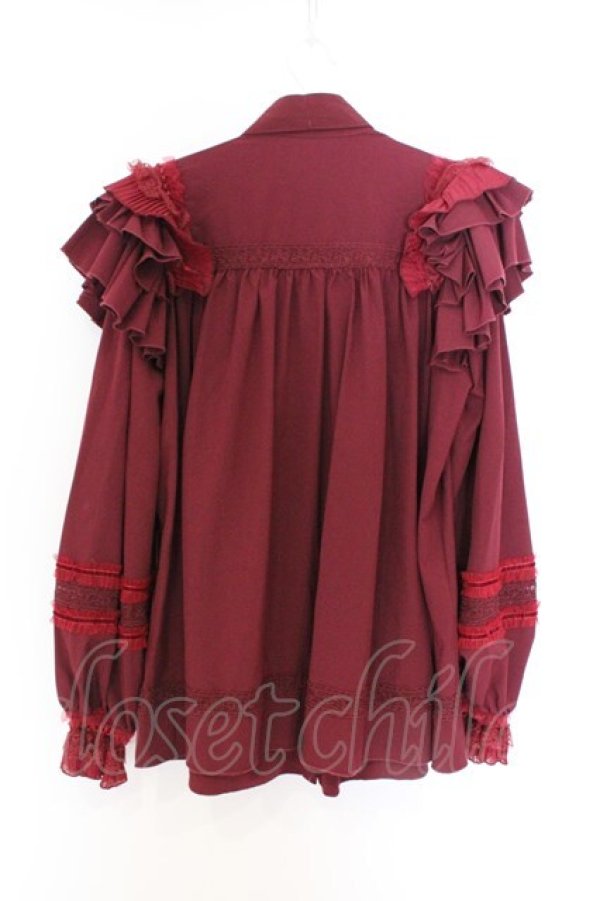 画像3: 星箱works / 七色ワルツフリルブラウス  アカ O-26-03-27-028-PU-BL-IG-OS (3)