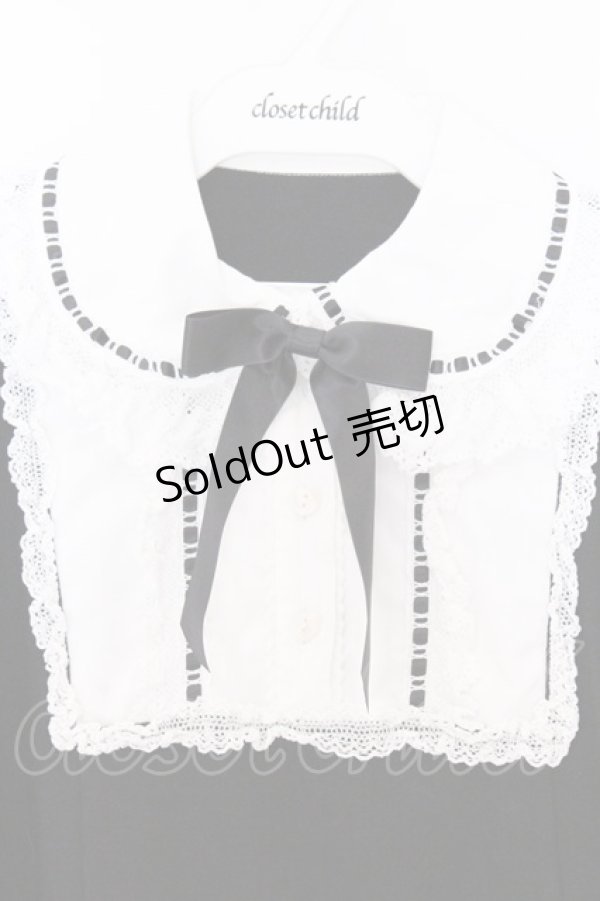 画像2: Angelic Pretty / クラシック付け袖カットソー  クロ×シロ O-26-03-27-029-AP-TO-IG-OS (2)