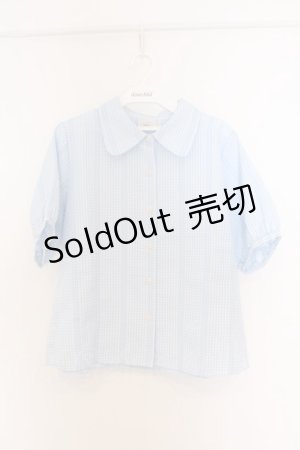 画像: LEBECCA boutique / 太陽が射すチェックブラウス F サックス O-26-03-27-033-EL-BL-OW-OS