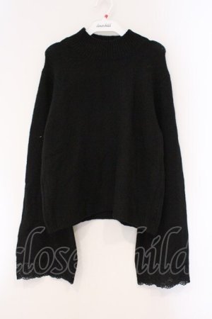 画像: axes femme / フレア袖ハイネックニット F クロ O-26-03-29-034-AX-TO-YM-OS