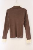 画像3: axes femme / レース配色テレコカットソー M ブラウン O-26-03-29-035-AX-TO-YM-OS (3)
