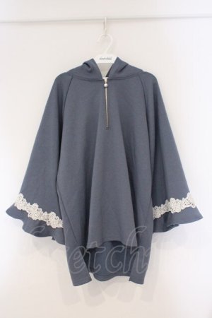 画像: axes femme / ダンボールニットポンチョ F ブルーグレー O-26-03-29-036-AX-OP-YM-OS