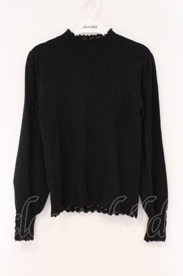 画像1: axes femme / マシンウォッシャプルニット F クロ O-26-03-29-037-AX-TO-YM-OS (1)