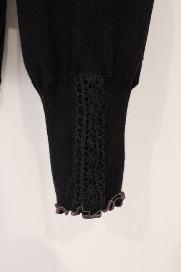 画像2: axes femme / マシンウォッシャプルニット F クロ O-26-03-29-037-AX-TO-YM-OS (2)