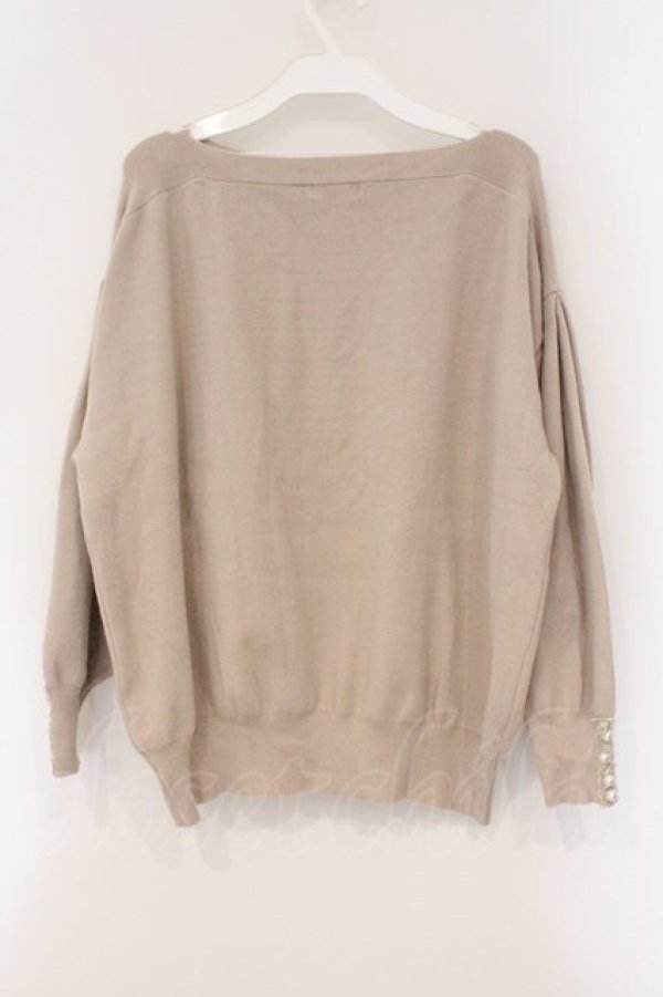 画像3: axes femme / バルーンスリーブニット M ベージュ O-26-03-29-040-AX-TO-YM-OS (3)