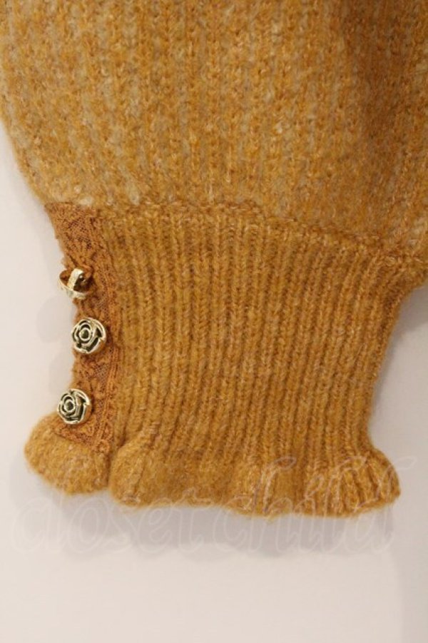 画像2: axes femme / クルーネックリブニット F イエロー O-26-03-29-042-AX-TO-YM-OS (2)