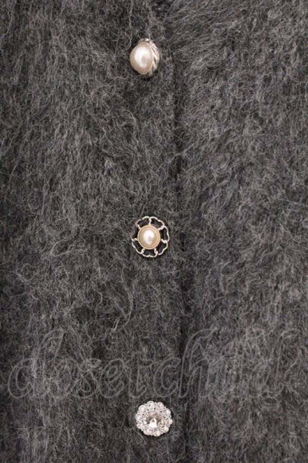 画像2: axes femme / ふんわりフェザーニットカーディガン F グレー O-26-03-29-045-AX-TO-YM-OS (2)