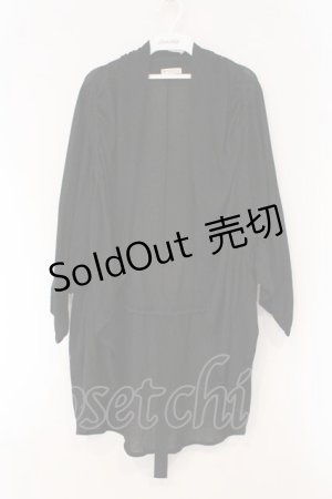 画像: axes femme / レース配色ショールカーディガン M クロ O-26-03-29-051-AX-TO-YM-OS