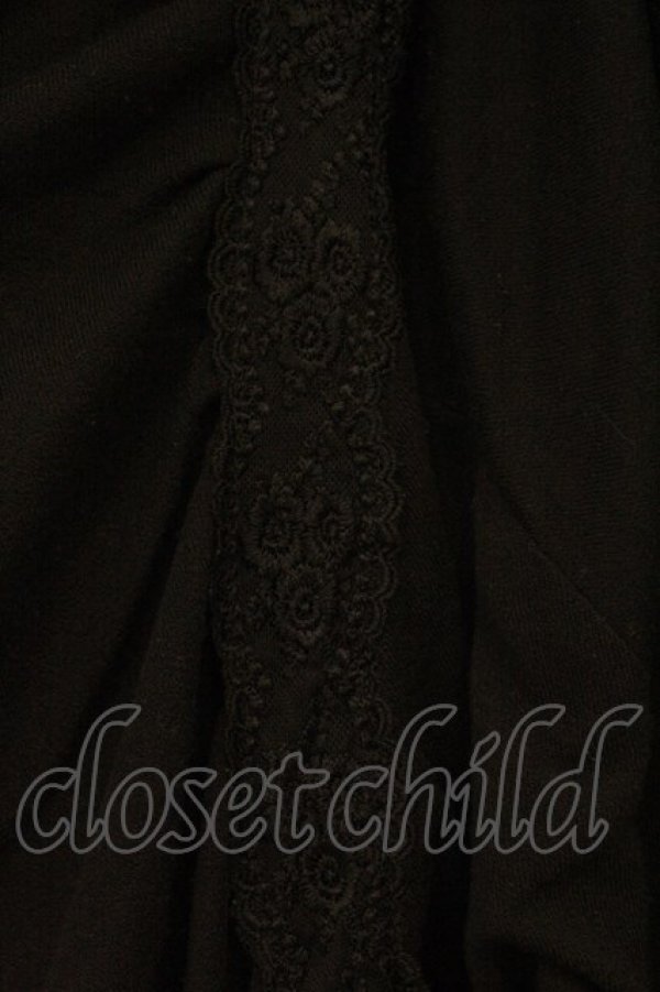 画像2: axes femme / レース配色ショールカーディガン M クロ O-26-03-29-051-AX-TO-YM-OS (2)