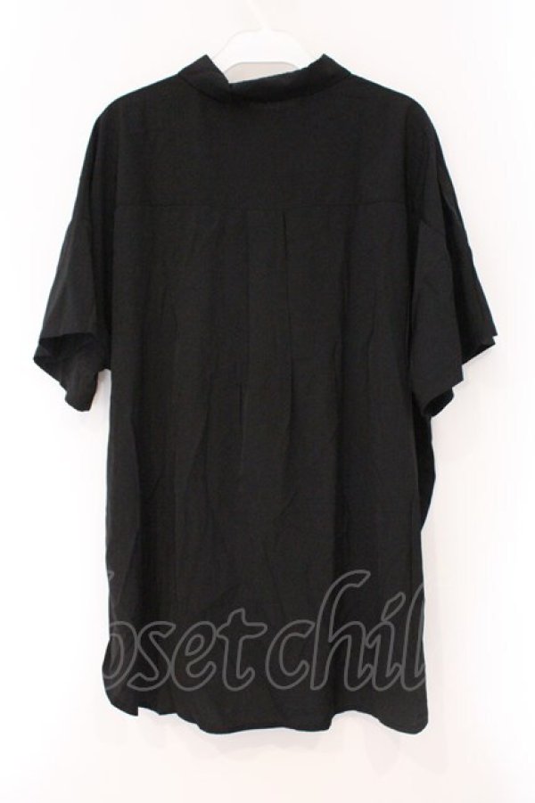 画像3: axes femme / 刺繍入り半袖ワイドブラウス F クロ O-26-03-29-054-AX-BL-YM-OS (3)