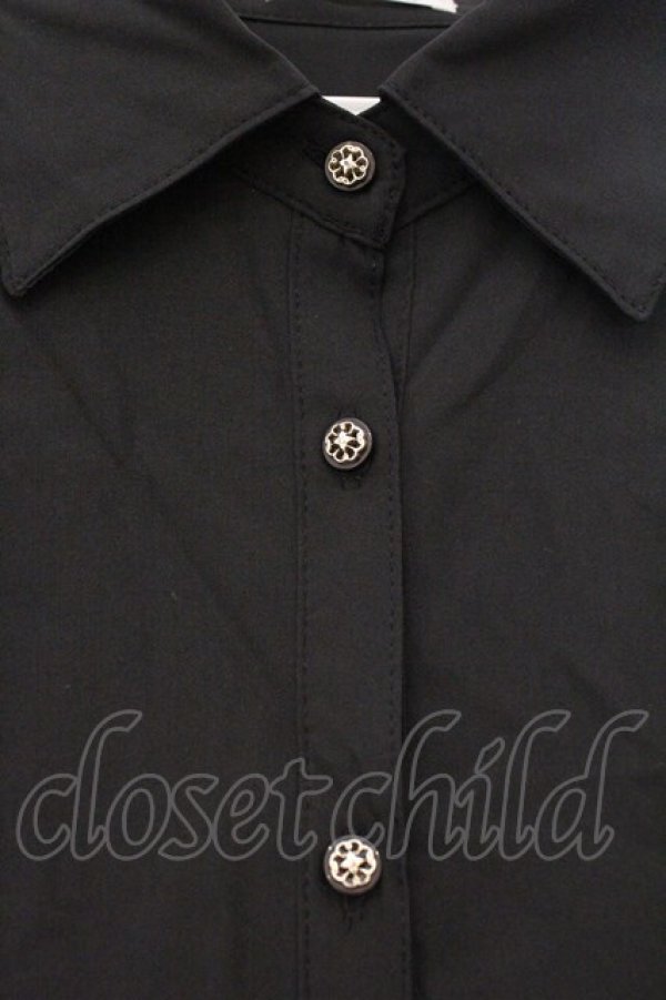 画像2: axes femme / 長袖カシュクールバルーンシャツ M クロ O-26-03-29-055-AX-BL-YM-OS (2)