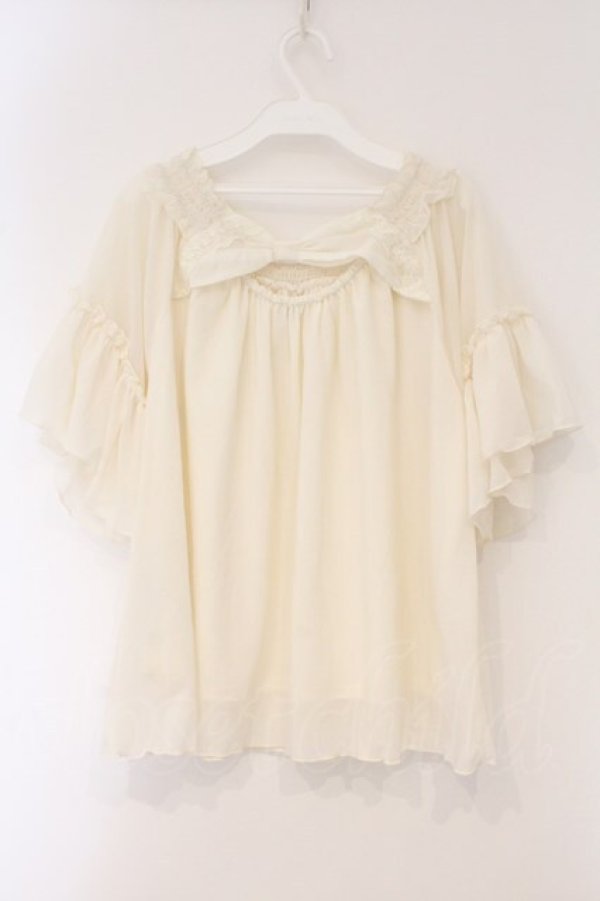 画像3: axes femme / バックシャンエスパンディプルオーバー M アイボリー O-26-03-29-058-AX-TO-YM-OS (3)