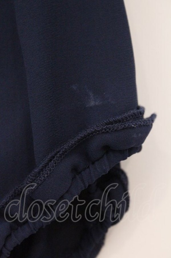 画像2: axes femme / シフォンミニワンピース  ネイビー O-26-03-29-060-AX-BL-YM-OS (2)