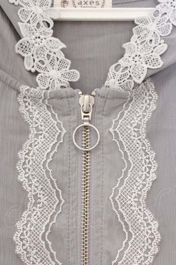 画像2: axes femme / ミドルシアーブルゾン M グレー O-26-03-29-061-AX-TO-YM-OS (2)