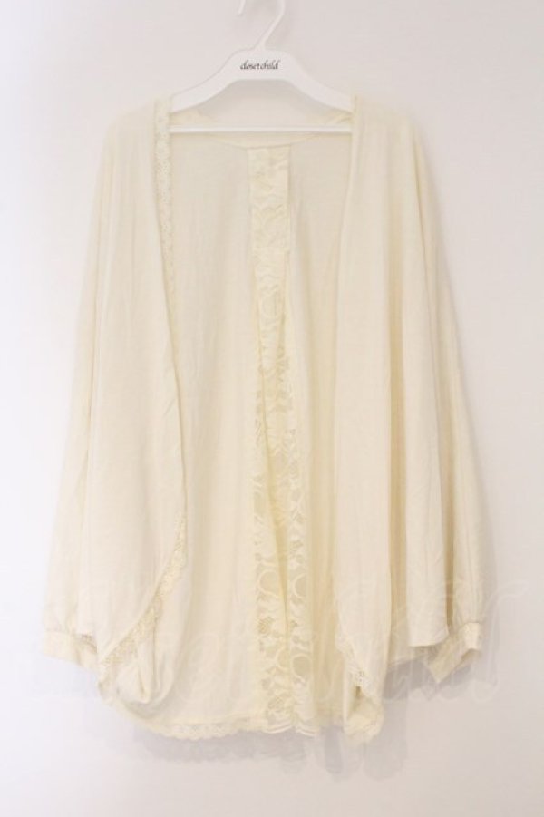 画像1: axes femme / UVカットドルマンカーディガン F アイボリー O-26-03-29-064-AX-TO-YM-OS (1)