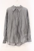 画像1: axes femme / サテンワイドシャツ  ライトグレー O-26-03-29-067-AX-BL-YM-OS (1)