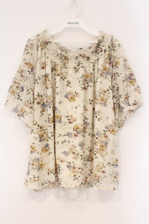 画像: axes femme / バックシャンエスパンディプルオーバー F ベージュ O-26-03-29-070-AX-TO-YM-OS