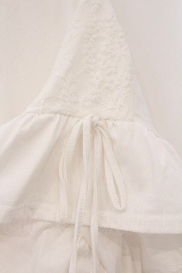 画像2: axes femme / レース配色フリルトップス  シロ O-26-03-29-071-AX-TO-YM-OS (2)