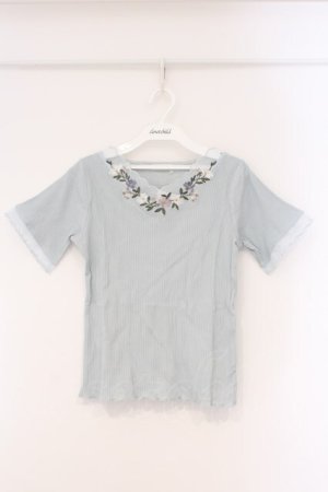 画像: axes femme / スカラップ×刺繍リブプルオーバー M ミント O-26-03-29-073-AX-TO-YM-OS