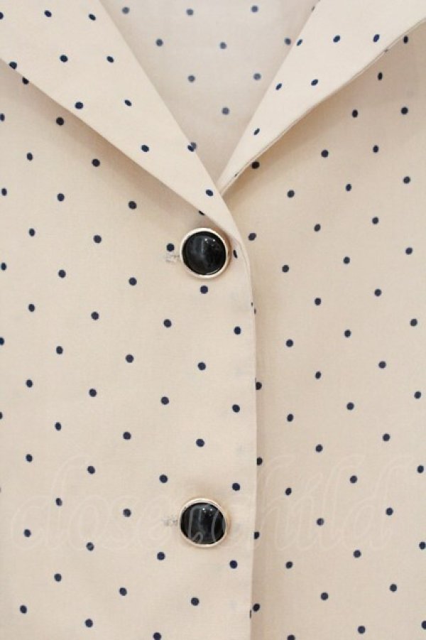 画像2: axes femme / 開き襟ドットシャツ M ピンクベージュ O-26-03-29-075-AX-BL-YM-OS (2)