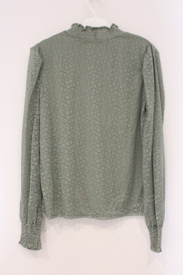 画像3: axes femme / ビジューデザイン総レースプルオーバー F グリーン O-26-03-29-076-AX-TO-YM-OS (3)