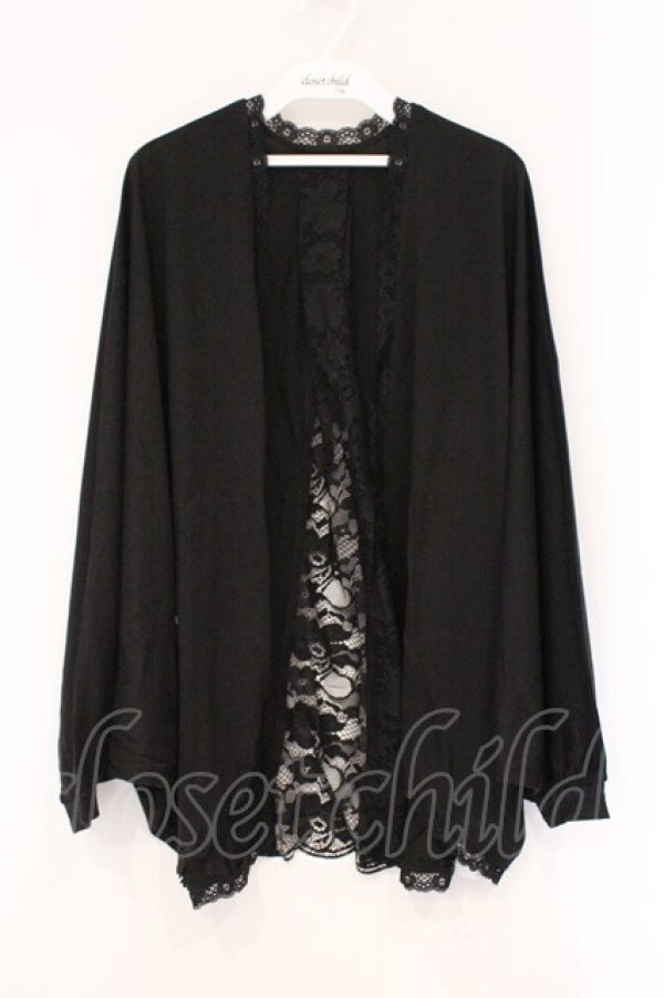 画像1: axes femme / UVカットドルマンカーディガン F クロ O-26-03-29-079-AX-TO-YM-OS (1)