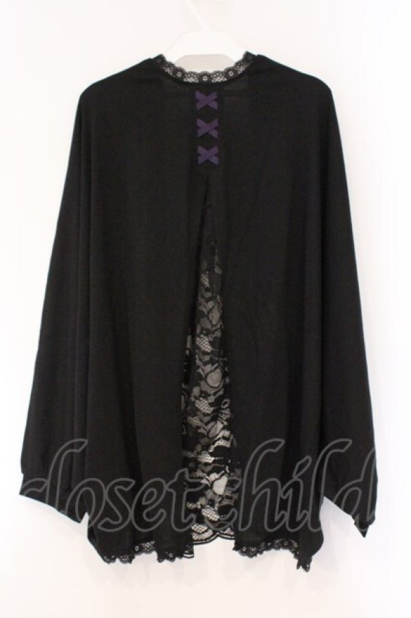 画像2: axes femme / UVカットドルマンカーディガン F クロ O-26-03-29-079-AX-TO-YM-OS (2)