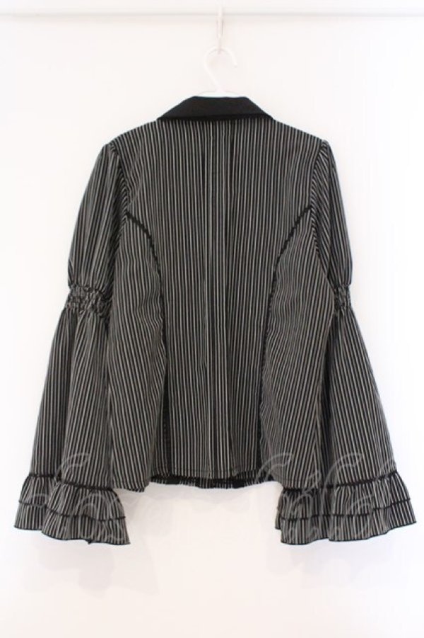 画像3: axes femme / クロスローズ刺繍ブラウス L ブラック O-26-03-29-008-AX-BL-YM-OS (3)