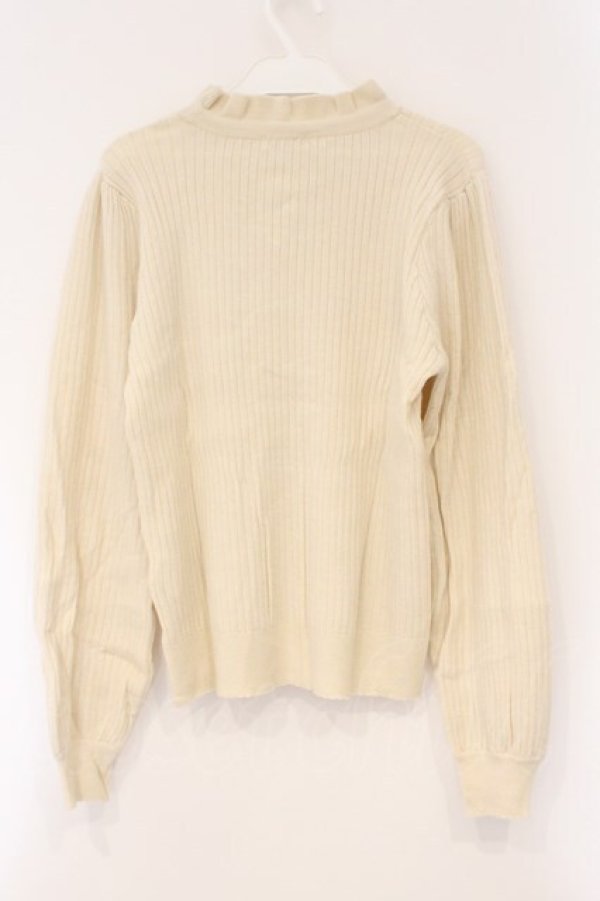 画像3: axes femme / リボン付きニット F アイボリー O-26-03-29-080-AX-TO-YM-OS (3)