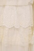 画像2: axes femme / レースフリルスカート M シロ O-26-03-29-083-AX-SK-YM-OS (2)