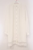 画像1: axes femme / 裾レース切替シャツチュニック M シロ O-26-03-29-084-AX-TO-YM-OS (1)