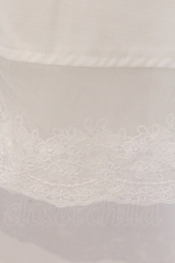 画像2: axes femme / 裾レース切替シャツチュニック M シロ O-26-03-29-084-AX-TO-YM-OS (2)