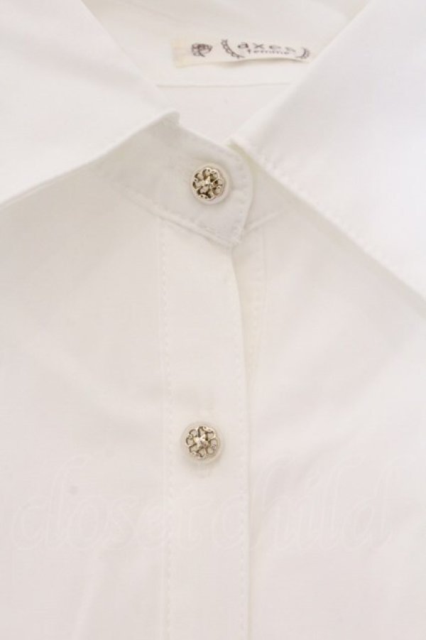 画像2: axes femme / ギャザーワイドバルーンブラウス F シロ O-26-03-29-085-AX-BL-YM-OS (2)