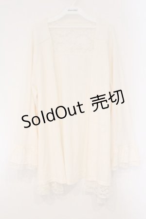 画像: axes femme / レース重ねUVトッパーカーデ 3L シロ O-26-03-29-088-AX-TO-YM-OS